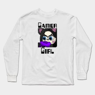 Gamer girl, Wolf Girl, Twitch Streamer Long Sleeve T-Shirt